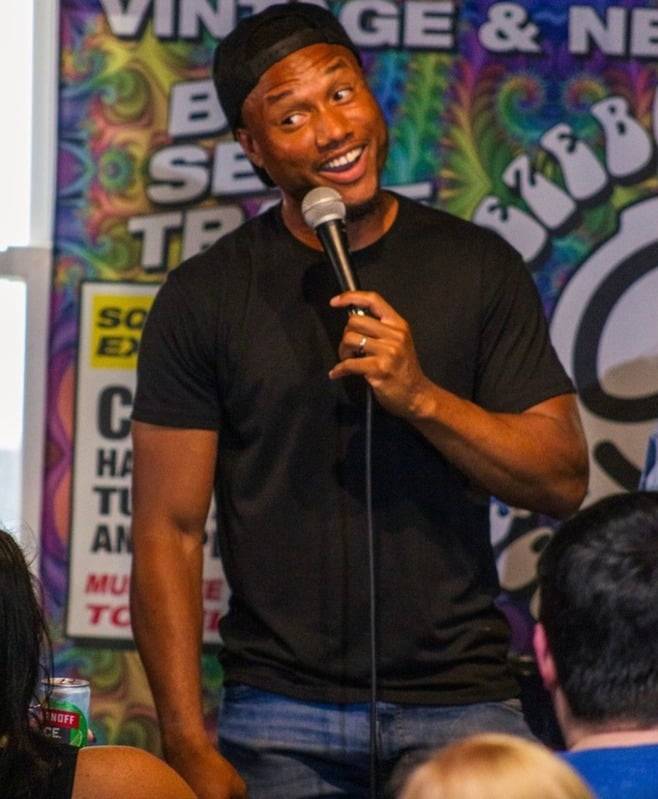 Sharief Johnson (host at Comedy Cellar), Alexis Carabaño (HBO Max), Macy Kwok (NYCOMEDY FEST)